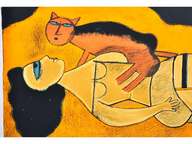 Corneille - la reine de sable - litho - 105x75 cm - afbeelding 6 van  10