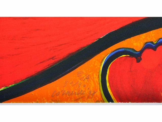 Corneille - lenchantement du soleil serpent - litho - 100x78 cm - afbeelding 5 van  11