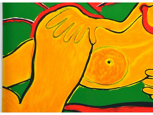 Corneille - lenchantement du soleil serpent - litho - 100x78 cm - afbeelding 9 van  11