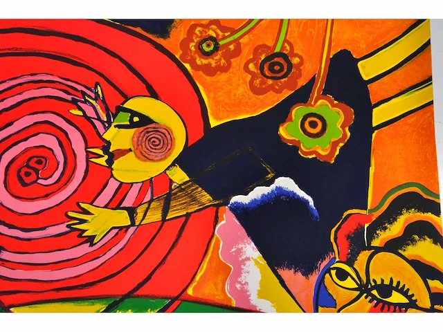 Corneille - lenchantement du soleil serpent - litho - afbeelding 10 van  11