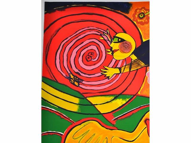 Corneille - lenchantement du soleil serpent - litho - afbeelding 11 van  11