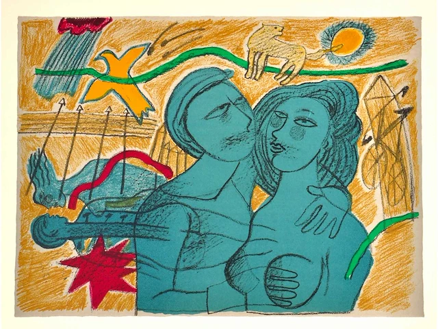 Corneille - suite amours i - litho - afbeelding 1 van  4