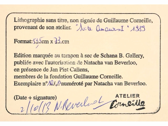 Corneille - suite amours i - litho - afbeelding 4 van  4