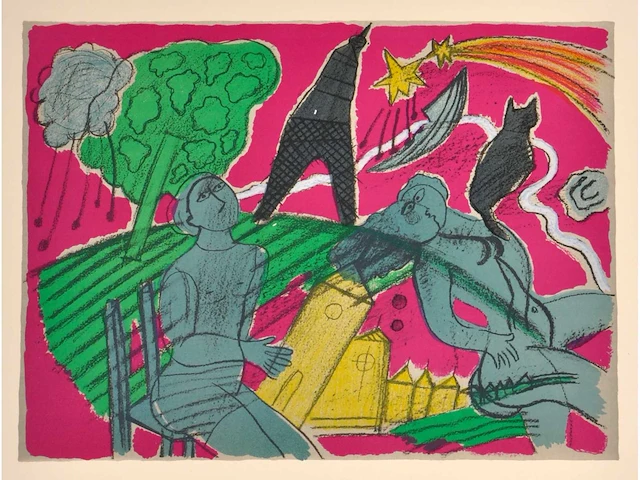 Corneille - suite amours iii - litho - afbeelding 1 van  5