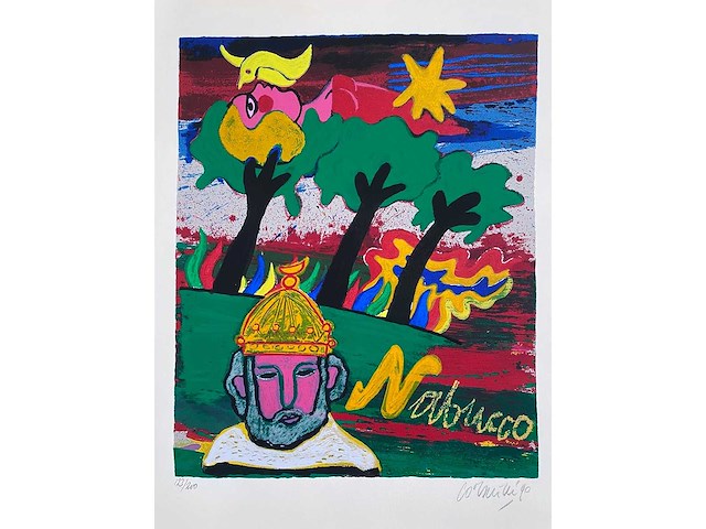 Corneille (1922 – 2010) - nabucco - zeefdruk - afbeelding 1 van  5