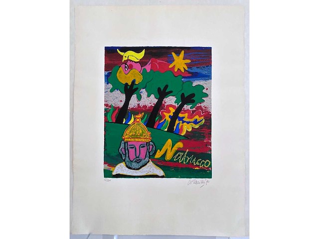 Corneille (1922 – 2010) - nabucco - zeefdruk - afbeelding 2 van  5