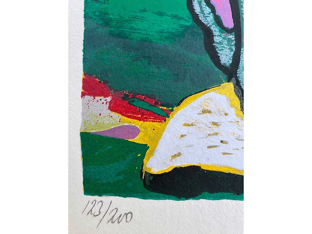 Corneille (1922 – 2010) - nabucco - zeefdruk - afbeelding 3 van  5