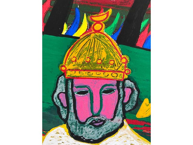 Corneille (1922 – 2010) - nabucco - zeefdruk - afbeelding 4 van  5