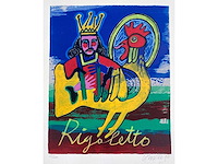 Corneille (1922 – 2010) - rigoletto - zeefdruk - afbeelding 1 van  6