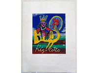 Corneille (1922 – 2010) - rigoletto - zeefdruk - afbeelding 2 van  6