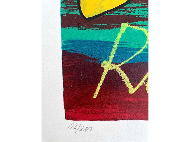 Corneille (1922 – 2010) - rigoletto - zeefdruk - afbeelding 4 van  6