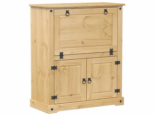 Corona wijnkast 97x45x114 cm massief grenenhout - afbeelding 2 van  9