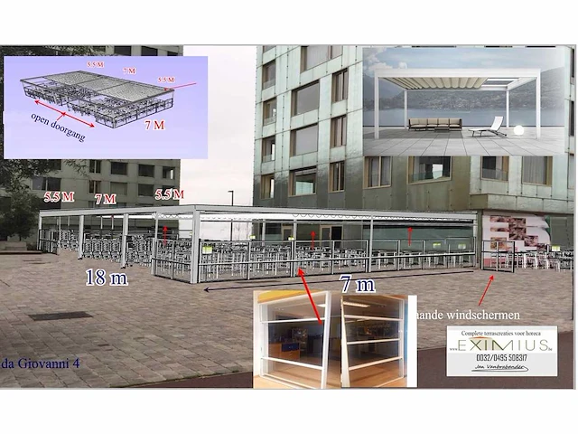 Corradi - maestro - vouwdak - patio cover/ terrasoverkapping - afbeelding 7 van  8