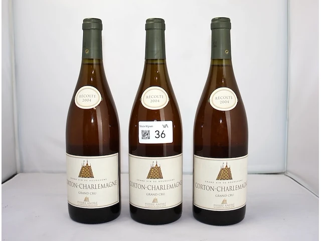 Corton charlemagne grand cru pierre andré 2004 (x3) - afbeelding 1 van  5