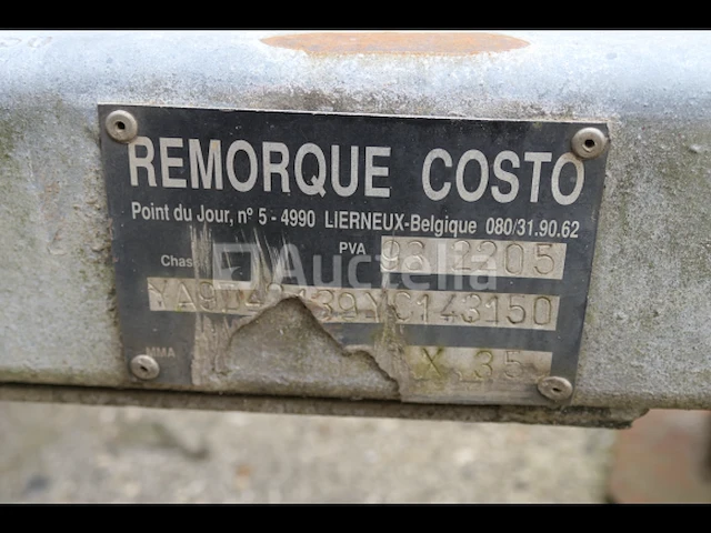 Costo 3 x 35 drieassige dieplader (2002-vin:ya9742139yc143150) (ref 010383-027) - afbeelding 9 van  24