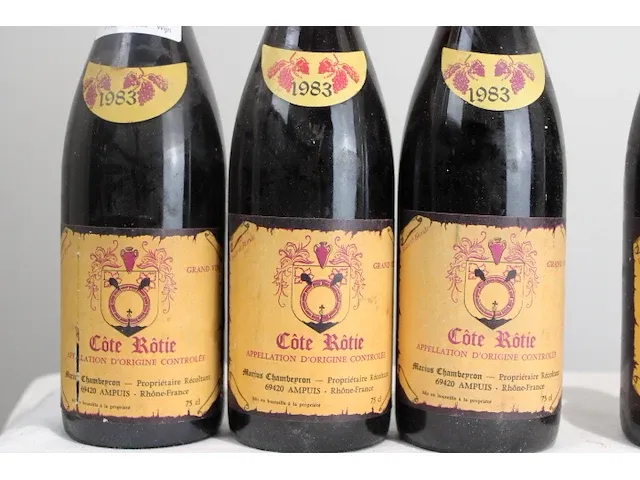Cote rotie 1983 (x3) 1985 (x2) - afbeelding 2 van  5