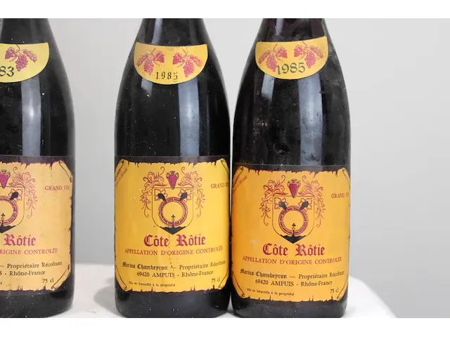 Cote rotie 1983 (x3) 1985 (x2) - afbeelding 3 van  5