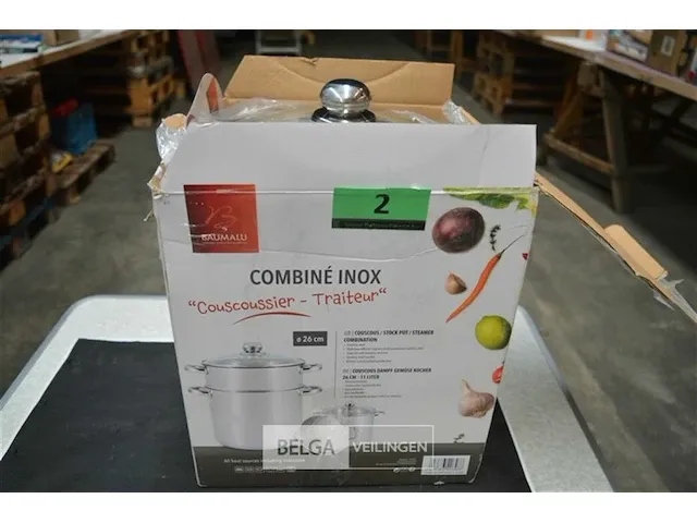 Couscous pot inox 11 l - afbeelding 2 van  3