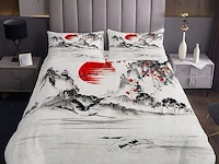 Coverlet japanse ukiyoe gewatteerde sprei (220 x 240 cm) - afbeelding 1 van  2