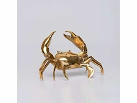 Crabe on bronze gepolijst - 24x14x12 cm - limited edition - certificaat - afbeelding 4 van  5