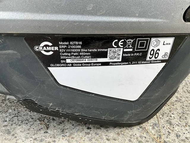 Cramer bosmaaier accu 82v inclusief lader - afbeelding 2 van  16