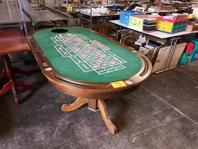 Craps en roulette tafel deluxe - afbeelding 1 van  8