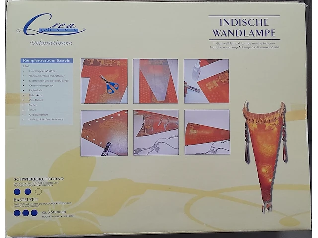 Crea donna decoratie indische wandlamp - afbeelding 3 van  7