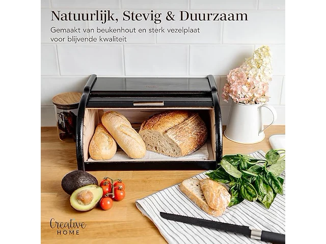 Creative home houten broodtrommel - afbeelding 5 van  5