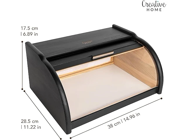 Creative home houten broodtrommel - afbeelding 3 van  5