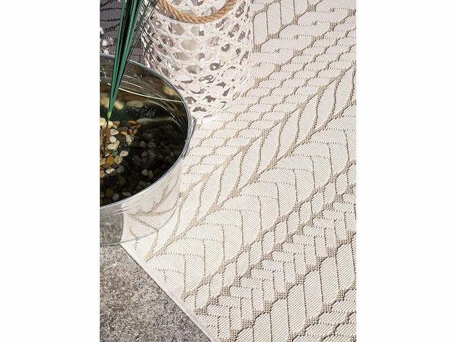 Crème/beige vloerkleed , 200 x 290 cm - afbeelding 3 van  6