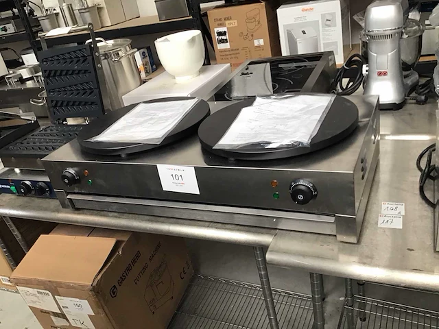 Crepe maker. dubbel 40 cm - afbeelding 1 van  5