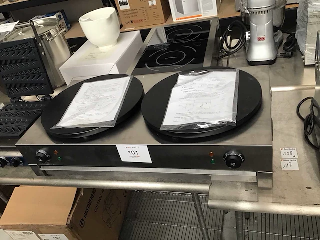 Crepe maker. dubbel 40 cm - afbeelding 2 van  5