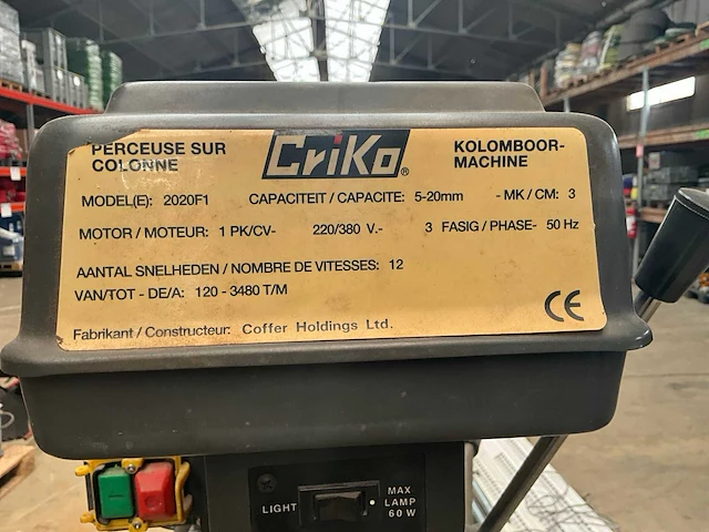 Criko 2020f1 kolomboormachine - afbeelding 4 van  7