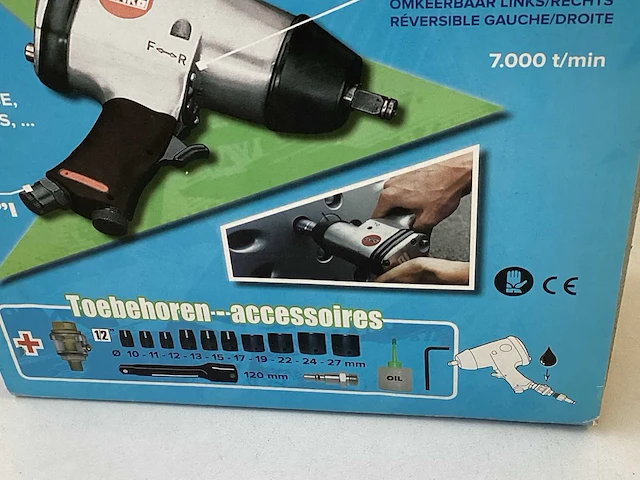 Criko ck12 slagmoersleutel voor compressor met accessoires (30x) - afbeelding 3 van  7