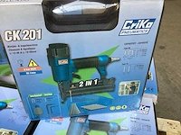 Criko pneumatische tacker, spijkers en nieten (8x) - afbeelding 2 van  4