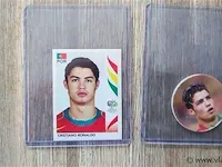 Cristiano ronaldo sticker galp & panini euro 2004,2 stuks - afbeelding 1 van  6