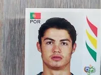 Cristiano ronaldo sticker galp & panini euro 2004,2 stuks - afbeelding 2 van  6