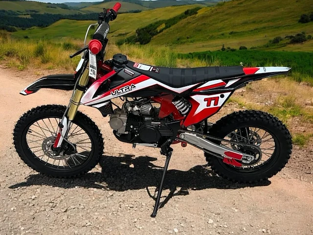Crosmotor 125cc benzine rood - afbeelding 4 van  11