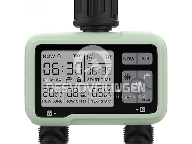 Crosofmi watertimer 2 uitgangen tuinwatertimer - afbeelding 1 van  5