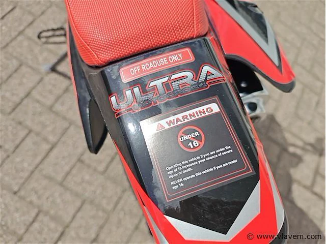Crossmotor 110cc benzine rood - afbeelding 2 van  22