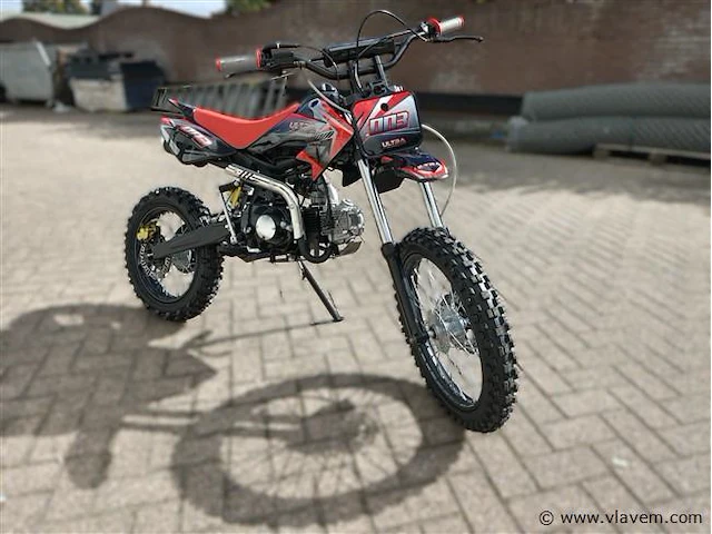 Crossmotor 110cc benzine rood - afbeelding 11 van  22