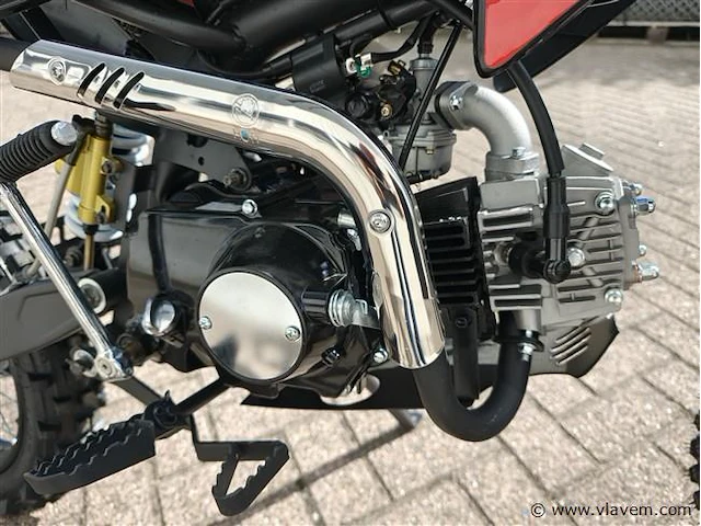 Crossmotor 110cc benzine rood - afbeelding 17 van  22