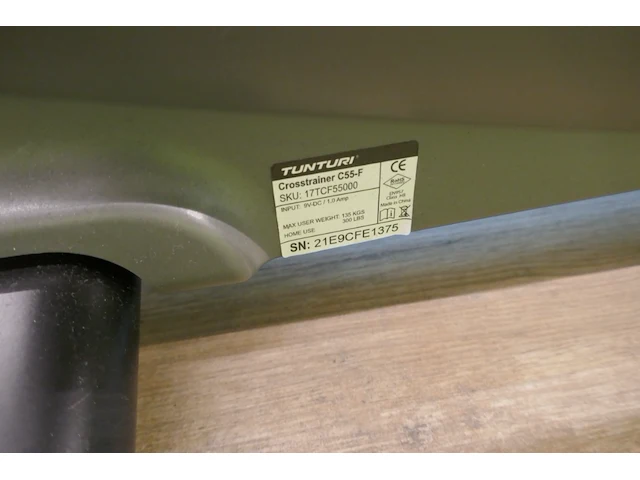Crosstrainer tunturi - afbeelding 8 van  9
