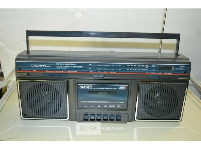Crown retro stereo radiorecorder lgs 122 - afbeelding 1 van  5