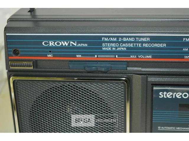 Crown retro stereo radiorecorder lgs 122 - afbeelding 3 van  5