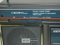 Crown retro stereo radiorecorder lgs 122 - afbeelding 3 van  5