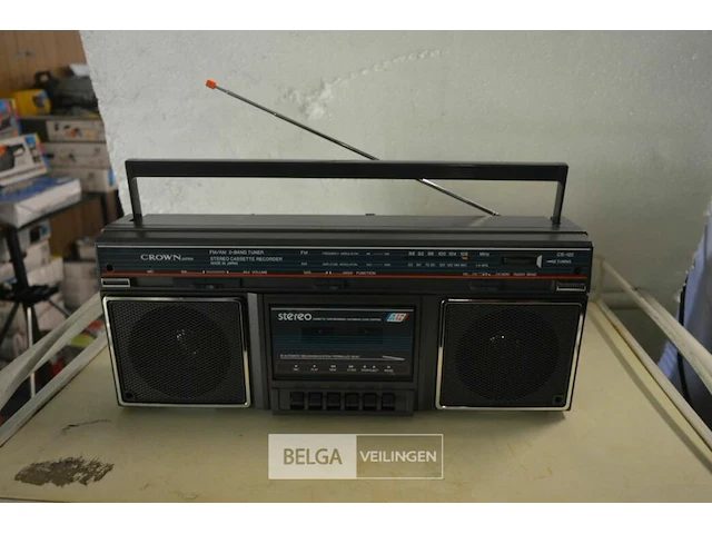 Crown retro stereo radiorecorder lgs 122 - afbeelding 1 van  4