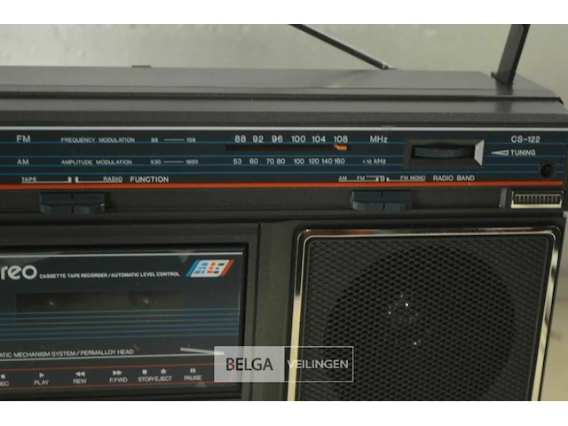 Crown retro stereo radiorecorder lgs 122 - afbeelding 3 van  4