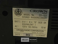 Crown retro stereo radiorecorder lgs 122 - afbeelding 4 van  4