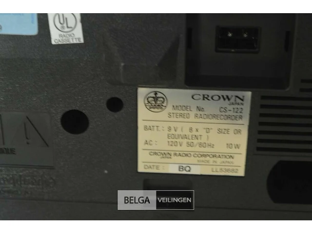 Crown retro stereo radiorecorder lgs 122 - afbeelding 4 van  5